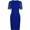 GRACE KARIN Abiti Autunnali Abito da Donna con Paillettes Glitterati Abiti da Cocktail Sexy Blu Reale XL