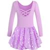 Mulnall Ragazze Ballet Leotards Vestiti da Balletto per Ragazze Vestito da Balletto Tutu Bambini Danza Lucido Vestiti da Balletto （EU40401-06-L）