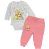 Disney Winnie The Pooh Bimba Maglietta e Pantaloncini (Rosa,6 Mesi)