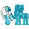 Stephanie Franck Beauty Set di Strumenti per Massaggio Stephanie Franck Beauty N. 3 - include 1 Rullo Massaggiante My Body Shaper, 2 Coppette My Cellu Shaper 5,5 cm, 1 Banda Elastica per Yoga e 1 Metro - (Turchese)