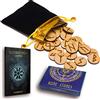 WICCSTAR 25 in Rune Pietra celtiche Stone Set Borsa con Layout & Rune celtichecato Pergamena (in Inglese)