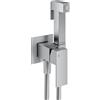 Mariner Quadra set doccetta bidet con funzione di miscelazione, QUA2000-CS, Quadra cromo spazzolato [Rubinetteria Bagno > Bidet / Set Doccetta WC]