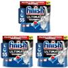 Finish Ultimate Infinity Shine Pastiglie Lavastoviglie Regular, 55 Capsule, Detergenti per Lavastoviglie contro lo Sporco e i Residui Incrostati (Confezione da 3)