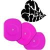 MySweetStitch - 10 x FreeStyle Libre 1 & 2 cerotti sensore, Overpatch ovale Ø 70 x 55mm, con foro di ventilazione, cerotto impermeabile, traspirante, delicato sulla pelle, Rosa