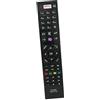 AULCMEET RC4880 30087733 Telecomando di ricambio compatibile con VESTEL FINLUX TELEFUNKEN JVC TV TFL20SAT12V17B 22LED1600 32LED808 10102723 D40F289N3CW 42LED808 48V750 E55249P12C2N