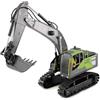 Amewi G071E Escavatore a catena 1:18 RTR telecomandato RC Escavatore bambini 8 anni, verde antracite