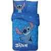 anemone Parure da letto Stitch, copripiumino Disney140 x 200 cm + federa 65 x 65 cm, 100% cotone (blu notte)