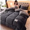 ZTGL Trapunta Invernale Imbottita 2-5kg Piumone Caldo Letto 2 Piazze, Coperta Plaid Sherpa Doppio Strato Morbida Matrimoniale Pile Vellutato MOD,B,220x240cm(5kg)