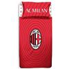 hermet Milan Milan Completo Letto, Cotone, Rosso/Nero, 150 x 295 cm/90 x 200 cm/52 x 80 cm