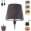 JUCHRZEY Lampada for bottiglia senza fili Ricaricabile 2000mAh Lampada for bottiglia di vino a LED 3 colori dimmerabile (marrone chiaro)