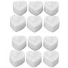 Enlybee Confezione da 12 lumini a LED senza fiamma a forma di cuore, sicuri, di lunga durata, resistenti alla ruggine, ideali per matrimoni, feste e decorazioni per la casa