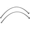 AERZETIX - Set di 2 tubi di alimentazione 600mm 1/2'' femmina - 3/8'' maschio - tubo flessibile di collegamento - raccordi flessibili/sanitari per rubinetti/bagno/cucina - C51091