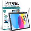 PAPERFEEL 2 Pezzi Pellicola Protettiva per iPad A16/11/10 Generazione 2025 2022, Pellicola di Carta PET Opaca per Disegno-Antiriflesso, Anti-impronta Digitale, Antigraffio, Facile installare