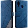 FCAXTIC Cover per Huawei P20 Lite/Nova 3E, Portafoglio Custodia in Pelle PU, Antiurto TPU Cover per Huawei P20 Lite/Nova 3E, Blu