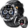 UHOOFIT Smartwatch Uomo Militare Chiamata Bluetooth e Risposta Vivavoce 1.52 all'aperto Fitness Tracker 1ATM con 100+ modalità sportive Smartwatch compatibile con iOS Android (Grigio)