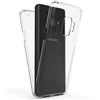 NALIA Custodia Integrale compatibile con Samsung Galaxy S9, Fronte & Retro Cover Protettiva con Vetro Temperato, Sottile Grip Bumper Case Telefono Cellulare Protezione, Colore:Trasparente