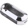 Lage Guscio in Plastica Rigida Cover Chiave per Telecomando Fiat Grande Punto Evo Panda Bravo Stilo 500 L e Lancia Y Delta Musa Vernice Argento