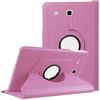 QiuKui-100-002 QiuKui Tab Custodie per Samsung Galaxy Tab A A6 7.0 2016 SM-T280 T285, 360 Rotation Case 360 ​​Smart PU Cover in Pelle per Samsung T280 T285 (Colore : Pink)