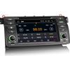 Erisin Android 10 7Autoradio per BMW Serie 3 E46 M3 Rover 75 MG ZT Supporta DVD DAB+ Navi Carplay 4G OBD WiFi A2DP RDS FM/AM DVB-T2 OBD