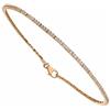 OmniaOro Bracciale in Oro Rosa 18 Carati con Zirconi Bianchi Modello Tennis Unisex