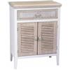 MAURY'S CHARM MOBILE CON 2 ANTE E CASSETTO 60 X 30 X 80 CM BIANCO E CREMA