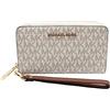 Michael Kors, Portafoglio per smartphone Jet Set Travel, multifunzione, da donna, Vanila., taglia unica