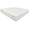 Baldiflex Emporio Fodera per Materasso Matrimoniale in Aloe Vera, Coprimaterasso, con Fascia Traspirante, Sfoderabile con Zip, Atossica, Misura 160x190x18 cm