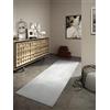 Villeroy & Boch Wilhelmine, tappeto di lana naturale, tessuto a mano ed ecologico, per soggiorno, camera da letto, sala da pranzo, corridoio, cucina, crema, 80 x 250 cm