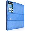 KOTARBAU® Telo Impermeabile Esterno - Polietilene - 4 x 8 m - Blu - 75 g/m² - Telo Sotto Piscina Fuori Terra - Copertura con Occhielli - Telone Robusto - Copertura Esterna - Telone da Giardino