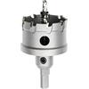 Meccion Seghe a Tazza in Carburo, Taglierina per Fori in Carburo TCT Heavy Duty per Lamiera di Acciaio Inossidabile, Metallo, Lega, Ferro, Legno (50mm)