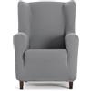 EYSA Copripoltrona bielastica con orecchie colore grigio disegno Harlem