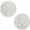 DRW Set di 2 scampoli di Legno: DM Caldi con Specchio Bianco Decape 30 x 1,4 cm, 30x1,4cm