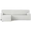 Eysa Copridivano bielastico per chaise longue con braccio corto lato sinistro vista frontale colore bianco disegno Harlem