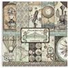 Stamperia International, KFT Stamperia-Mini Scrapbooking Pad-Voyages Fantastiques, multicolore, 20,3 x 20,3 cm