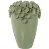 DRW Vaso da Tavolo in Ceramica Verde 24 x 24 x 32 cm, 24x24x32cm