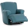 Eysa Copripoltrona bielastica relax reclinabile colore verde smeraldo disegno Harlem