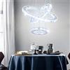 diisunbihuo Dixun - Lampadari di cristallo moderni a LED per sala da pranzo, camera da letto, lampadari a sospensione (bianco freddo)