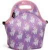 VASCHY Borsa termica per pranzo per bambini, in neoprene da donna, impermeabile, borsa termica, borsa da picnic per il pranzo, da lavoro, ufficio, scuola, viaggio, con tracolla staccabile, unicorno