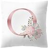 Inception Pro Infinite Federa per cuscino 45x45 cm lettera O iniziale alfabeto nome rose fiori colore bianco decorativa divano letto camera casa arredo regalo elegante romantico personalizzato