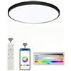 Elinkume Lampada da soffitto a LED con telecomando, 30 cm, dimmerabile, 30 W, RGB automatico, per camera da letto, soggiorno, sala da pranzo, cucina, bagno, cameretta dei bambini