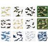 FINGERINSPIRE 9 stencil mimetici a strati, 15 x 15 cm, riutilizzabili, con stampa mimetica, modello per disegno a spruzzo, fai da te, decorazione per la casa, stencil per pittura su legno, pareti,