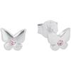 Prinzessin Lillifee Orecchini a perno 925 Argento Sterling Bambina Gioielli, con Zirconia Sintetica, 0,5 cm, Argento, Farfalla, Confezionato in Scatola Regalo per Gioielli, 2035984
