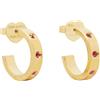 Kate Spade New York Orecchini huggie Set in Stone, Rubino