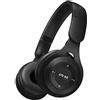 Fiauli Cuffie Bluetooth senza fili, Cuffie over-ear con riduzione del rumore intelligente ad alta fedeltà, compatibili con Bluetooth 5.0 Cuffie sportive da gioco stereo carine per PC laptop Nero