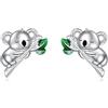 VONALA Orecchini da donna in argento sterling 925, con procione, graziosi gioielli con corona, regalo di compleanno per ragazze e amici, Argento sterling, Non pietra preziosa