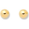 Monde Petit Mondepetit - Orecchini mezza sfera 4 mm Oro Giallo 18K - Scatola Regalo - Certificato di garanzia