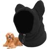 Generic Cappello da neve per cani, comodo cappello caldo in pile polare per cani | orecchie con cappuccio per la stagione fredda sciarpa scaldacollo per animali di taglia piccola e media