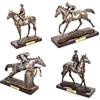 OPO 10 - Lotto di 4 Cavalli in Miniatura da Collezione in Resina, Circa 19 cm - CDC2