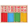 OFKPO Bambini Bastoni in Legno Building Blocks Conteggio - per età Prescolare Educativo Matematica