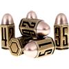 LYNX Set Dadi Proiettile in Metallo/Bullet Metal Dice - 6 Dadi in Ottone D6, Ottimi Compatibile con DND, Wargames, GDR Homebrew, D&D, RPG/Dungeons & Dragons - Regalo e Accessori DND. Ok per torre dei dadi